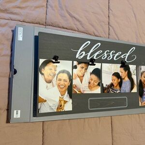 Blessed Photo Clip Frame in Gray